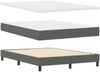 vidaXL Boxspringbett mit Kopfteil Dunkelgrau 160 x 200 cm Stoff 3340032 Bild 4