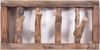 DESIGN DELIGHTS RUSTIKALE WANDGARDEROBE Limb | 45x23x~10-13 cm (BxHxT), Treibholz | Hakenleiste | Farbe: 01 Natur-Vintage Bild 3