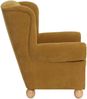 Ohrenbackensessel Kasha Bezug Veloursstoff Buche natur / mais 22258 Bild 3