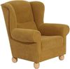 Ohrenbackensessel Kasha Bezug Veloursstoff Buche natur / mais 22258 Bild 2