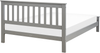 Bett mit Lattenrost MAYENNE 140 x 200 cm Holz Grau Bild 5