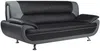 Vente-unique - NIGEL Sofa Kunstleder Grau - B 89 cm x H 91 cm x L 209 cm Bild 3