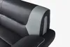 Vente-unique - NIGEL Sofa Kunstleder Grau - B 89 cm x H 91 cm x L 209 cm Bild 4
