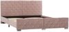 vidaXL Bettgestell Rosa Stoff 160x200 cm [286827] Bild 2