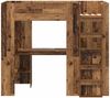 vidaXL Etagenbettgestell mit Schreibtisch Altholz 90 x 190 cm 3410441 Bild 5