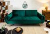 riess-ambiente Schlafsofa DIVANI 220cm smaragdgrün / gold, Einzelartikel 1 Teile, Wohnzimmer · Samt · 3-Sitzer · Couch mit Bettfunktion · Retro Design Bild 3