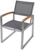 Garten-Sitzgruppe ESME 5-tlg. - Kunststoff, Braun | Gartenmöbel-Set Gartengarnitur Garten-Essgruppe mit Stühlen und Esstisch Bild 4