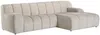 Vente-unique - BELADON Sofa Stoff Beige - B 176 cm x H 85 cm x L 272 cm Bild 3