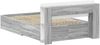 vidaXL Bettgestell mit Stauraum Grau Sonoma 120 x 190 cm Holzwerkstoff 3433736 Bild 5