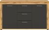 INOSIGN Sideboard Aosta, Breite 125 cm, in verschiedenen Farbausführungen, mit 2 Türen und 3 Schubkästen, Wohnzimmer, Kommode, Schrank Bild 3