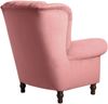 Ohrenbackensessel Katreen Bezug Samtvelours Buche nussbaum dunkel / rosé 22813 Bild 4