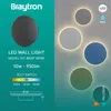 LED Außenwandleuchte 10W 3CCT – Rund Schwarz – 950 lm – IP65 Ø180 mm Bild 3