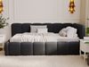 GRAINGOLD Cloud One Jugendbett 90x200, Einzelbett mit Bettkasten, mit Lattenrost, Bouclé-Stoff, Rechts, Schwarz Bild 4