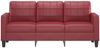 vidaXL 3-Sitzer-Sofa Weinrot 180 cm Kunstleder 359125 Bild 3