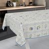 ANRO Tischdecke Wachstuch abwaschbar Blumenkaro Tischwäsche (Einzelstück 1-tlg), wasserabweisend pflegeleicht Floral Blau 100x140cm Bild 2