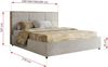 Premium Polsterbett LERIO CLASSIC 200 x 200 cm mit Stauraum, gepolstertem Kopfteil, Gasdruckfedern & Lattenrost - Modernes Design, Inkl. Lattenrost Foam Matratze - Hellgrau Strukture - MIRO LUX Bild 4