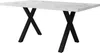 Esstisch, Marmoroptik weiß, 1-St, 140/80/76 cm, Metallgestell Bild 4