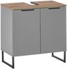 Badezimmer-Set >Denver< (4-tlg.) in grau / Evoke Eiche Dekor - 200x195x35 (BxHxT) Bild 3