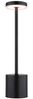 LED Tischleuchte, Metall, schwarz, Touchdimmer, Akku, H 34,3 cm Bild 5