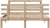 vidaXL Bettgestell mit Kopfteil ohne Matratze 140x200 cm 3306112 Bild 4