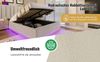 Doppelbett 160x200 cm mit 360° LED, USB-C, hydraulischem Stauraum & inkl. Matratze in Beige Bild 5