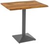 SAM® Bistrotisch Ingmar, massives Akazien- oder Mangoholz, Baumkante, Säulengestell aus Metall Bild 3