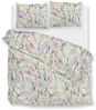 Zo! Home Mako-Satin Bettwäsche 135x200 Tia Green Blätter Äste mint terra bunt Bild 2