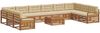 vidaXL Sofagarnituren 11 pcs Natur und Beige Massivholz Akazie 3374253 Bild 2