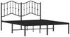 vidaXL Bettgestell mit Kopfteil Metall Schwarz 135x190 cm 373788 Bild 4