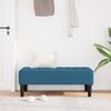 vidaXL Bank mit Kissen Blau 113 x 57 x 39 cm Samt 42001956 Bild 3