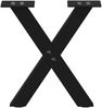vidaXL Couchtischbeine X-Form 2 Stk. Schwarz 37x(30-31) cm Stahl 4012872 Bild 4