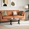 vidaXL Couchtischbeine X-Form 2 Stk. Schwarz 37x(30-31) cm Stahl 4012872 Bild 2