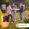 CASARIA® 2in1 Stehtisch mit Husse Klappbar Schwarz Bild 2