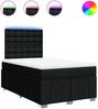 vidaXL Boxspringbett mit Matratze Schwarz 120x200 cm Stoff 3293951 Bild 2