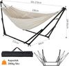 TLGREEN Hängematte mit Gestell,Premium Hängematten-Gestell-Set – 2-in-1, (Faltbar, Verstellbar, Stabiler Gartenhängematte, 231x89cm, Bis 200 kg, für Garten Balkon Camping Indoor, Tragetasche) Bild 3