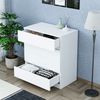 Roomart SIFO Mehrzweckschrank mit 4 Schubladen – Aufbewahrungsschrank & Kommode für Wohnzimmer, Schlafzimmer, Esszimmer oder Büro – Modernes Design • Weiß Bild 4