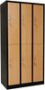 Garderobenschrank 6- türig schwarz/Buche Dekor Bild 3