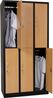 Garderobenschrank 6- türig schwarz/Buche Dekor Bild 5