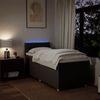 vidaXL Boxspringbett mit Matratze Dunkelbraun 100x200 cm Stoff 3288901 Bild 5