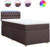 vidaXL Boxspringbett mit Matratze Dunkelbraun 100x200 cm Stoff 3288901 Bild 2