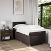 vidaXL Boxspringbett mit Matratze Dunkelbraun 100x200 cm Stoff 3288901 Bild 4