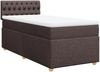 vidaXL Boxspringbett mit Matratze Dunkelbraun 100x200 cm Stoff 3288901 Bild 3