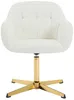Vente-unique - LANCIEGA Office chair Stoff Weiß - B 61 cm x H 79 cm x L 59,5 cm Bild 2
