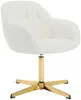 Vente-unique - LANCIEGA Office chair Stoff Weiß - B 61 cm x H 79 cm x L 59,5 cm Bild 4