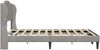vidaXL Bettrahmen mit Kopfteil Hellgrau 160x200 cm Samt 42027929 Bild 5