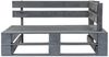 vidaXL Outdoor-Eckbank Paletten Holz Grau 44698 Bild 2