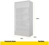 Furnica Kleiderschrank weiß matt Garderobe, 2 Türen und 2 Schubladen H180cm B90cm T50cm Bild 2