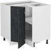 Eckunterschrank R-Line Schwarz Beton 75.6 cm AP Marmor Vicco Bild 4