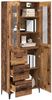 vidaXL Highboard Wandmontiert Altholz 69,5 x 34 x 180 cm Holzwerkstoff 3415777 Bild 3