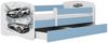 Raumhirsch Furniture Kinderbett 70x140, 80x160, 80x180 cm - Komplettset mit Matratze & Schublade (Bett für Jungs, Einzelbett für Kinder 2–12 Jahre mit Rausfallschutz), verschiedene Farben & Designs Bild 3